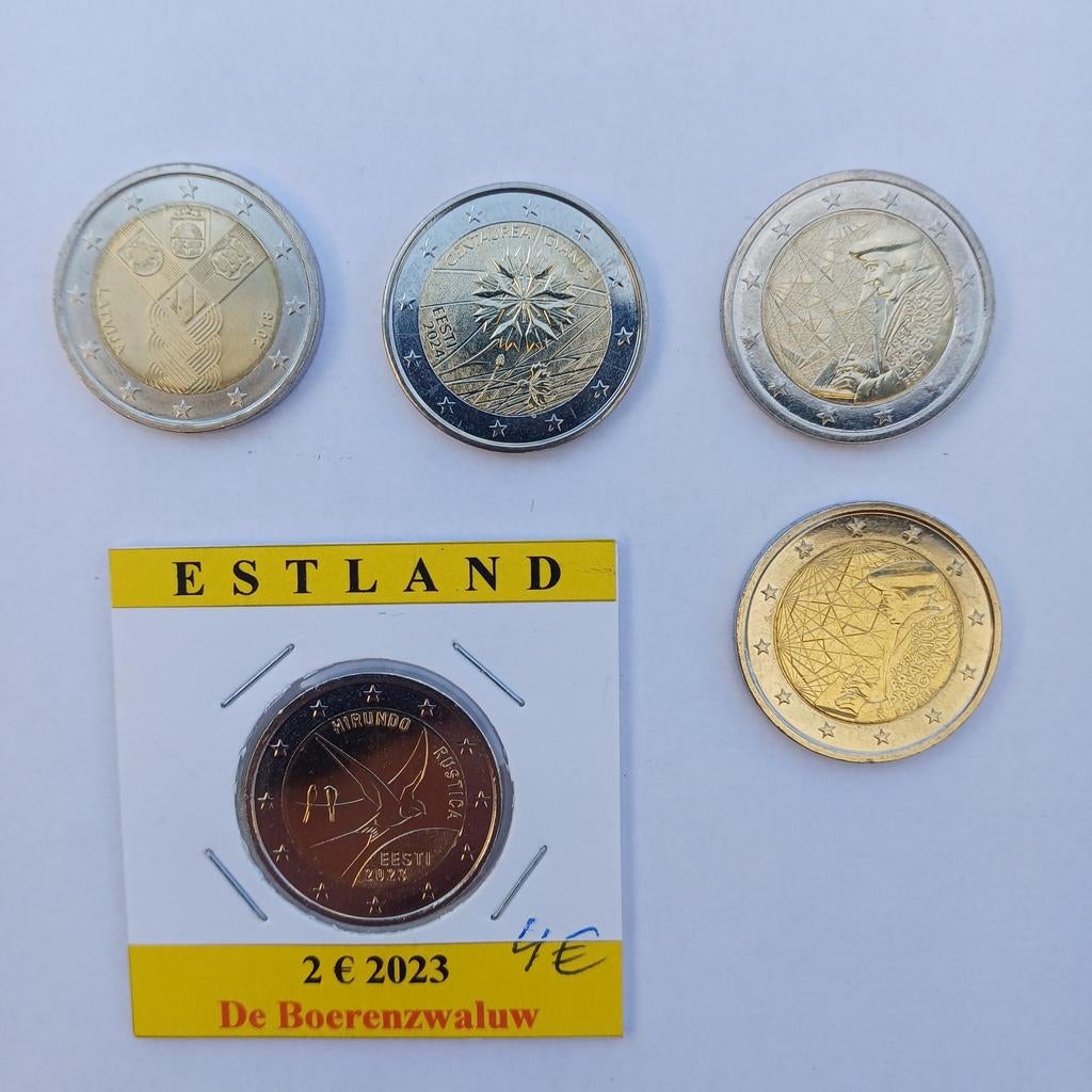 2 euro munten estland, Enlèvement, Estonie, 2 euros