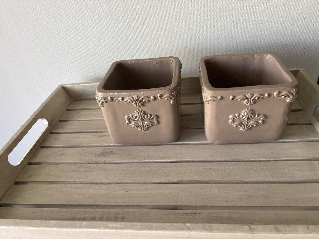 Decoratieve (bloem)potten, Ophalen