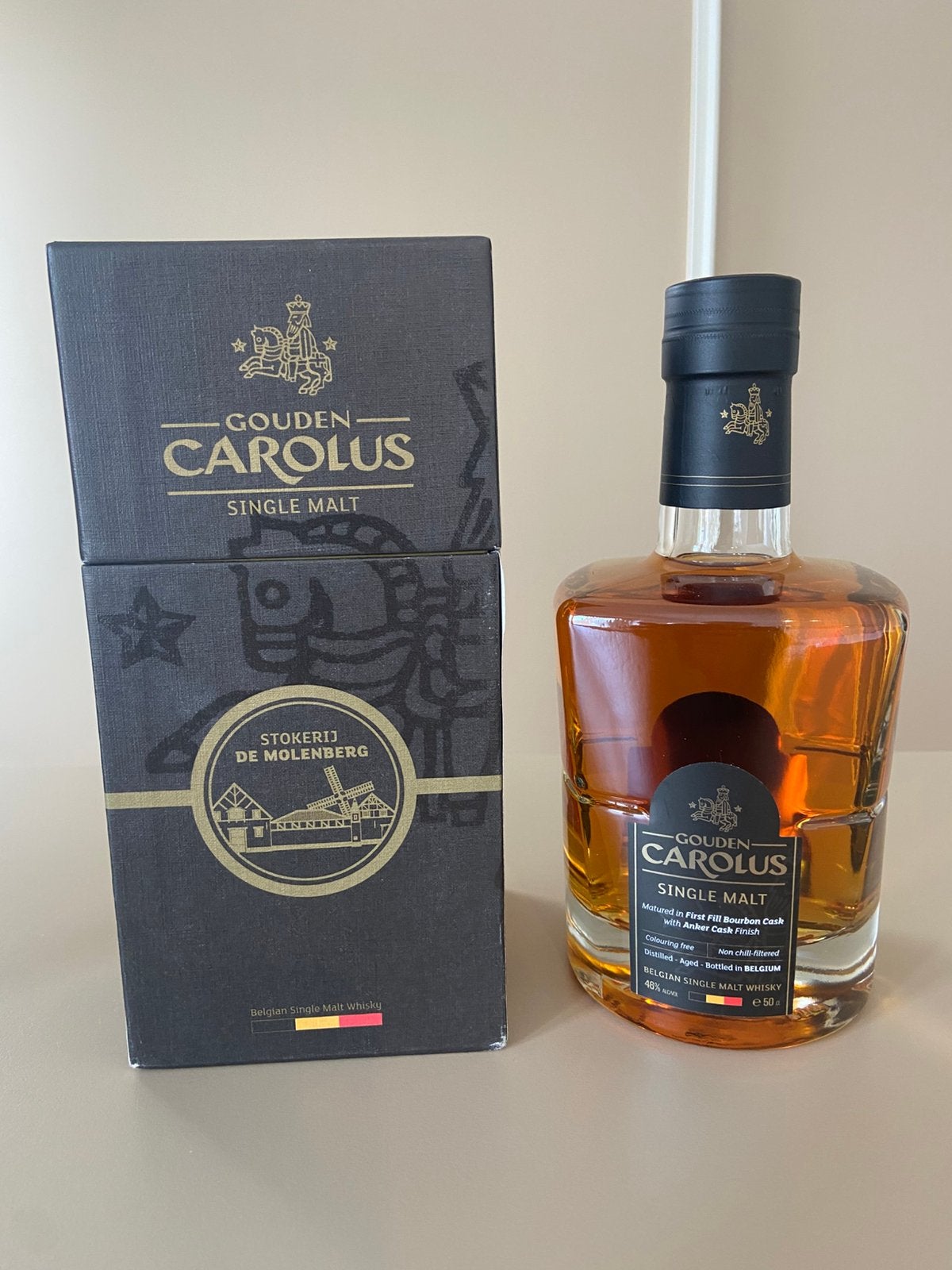 Gouden Carolus whisky - Oudere botteling 50cl fles., Verzamelen, Ophalen, Zo goed als nieuw