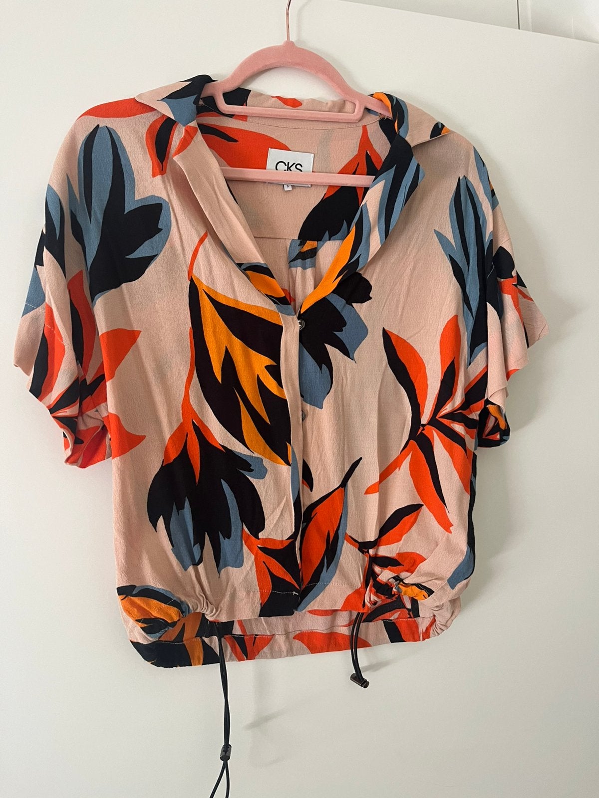 Blouse CKS korte mouw, Kleding | Dames, Ophalen of Verzenden, Zo goed als nieuw, Maat 36 (S), Meerkleurig
