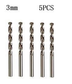 5 Stuks Hss M35 Boor voor Metaal Staal IJzer - - 3,0 mm, Ophalen of Verzenden