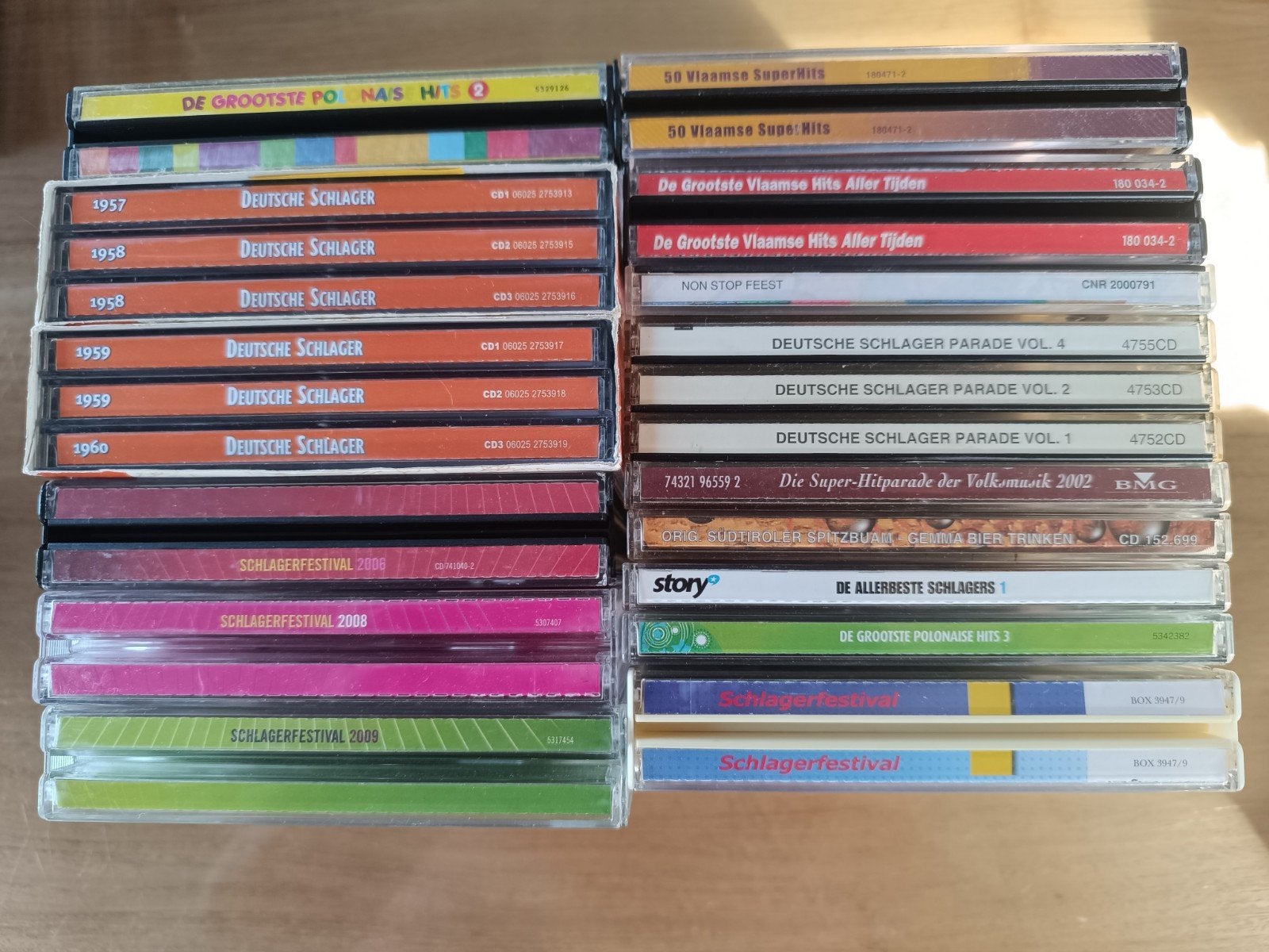 Verzameling schlagers en polonaise cd's, CD & DVD, Enlèvement ou Envoi, Utilisé, Coffret, Chanson populaire néerlandaise