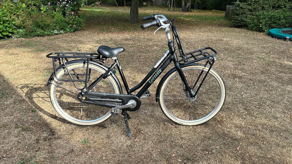 Gazelle ‘miss grace’ - fiets - zwart - maat 49, Fietsen en Brommers, Fietsen | Dames | Damesfietsen, Ophalen, Gebruikt, (Extra) lage instap