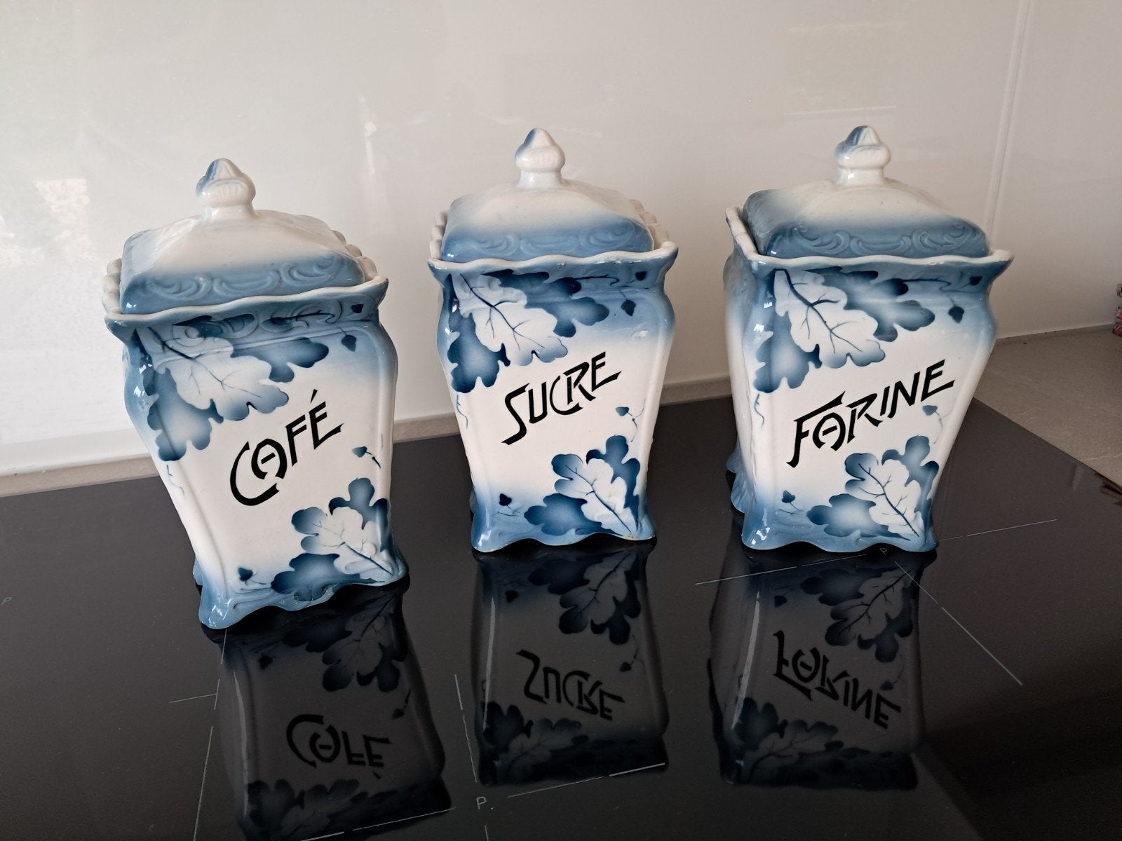 antieken potjes : café - farine - sucre, Enlèvement