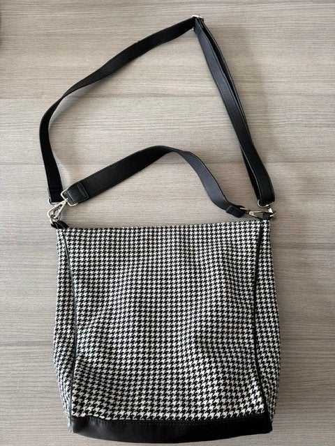 Sac à main à carreaux (no.7815), Enlèvement ou Envoi, Neuf, Noir, Sac à bandoulière