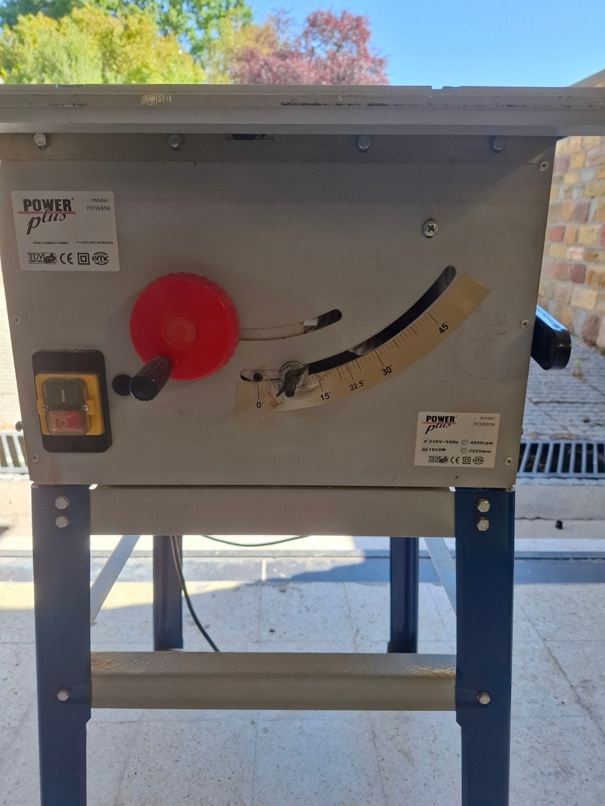 zaagtafel Powe Plus 220 V, Doe-het-zelf en Bouw, Ophalen, Gebruikt, Powerplus