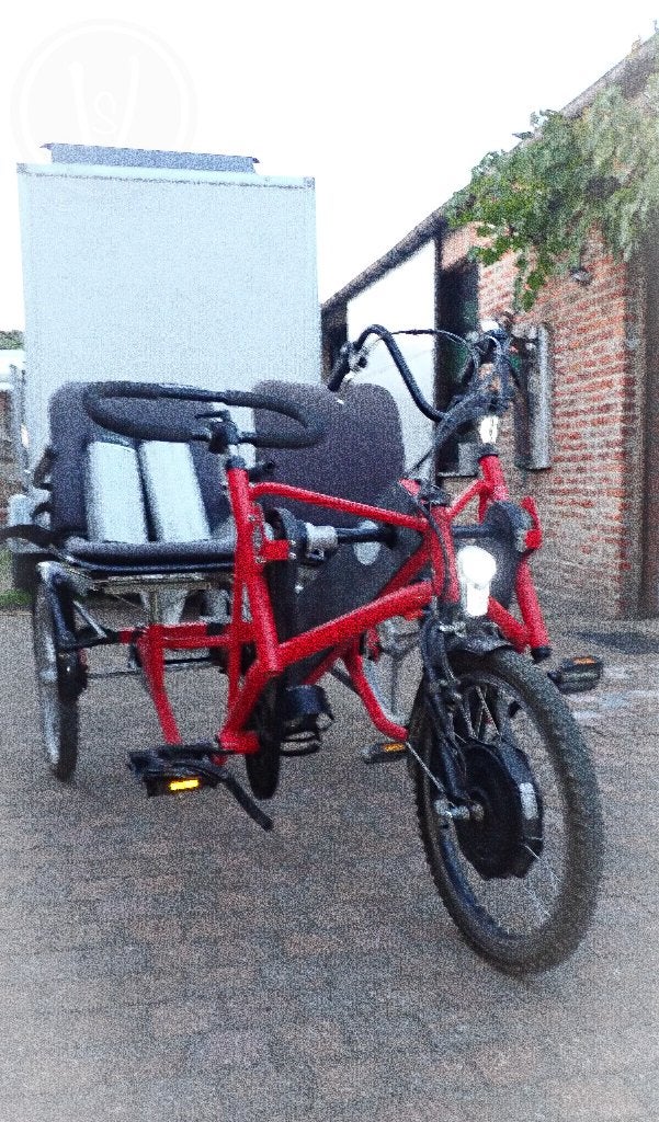 Elektrische duofiets - side-by-side, Minder dan 30 km per accu, Gebruikt, 59 cm of meer, Ophalen