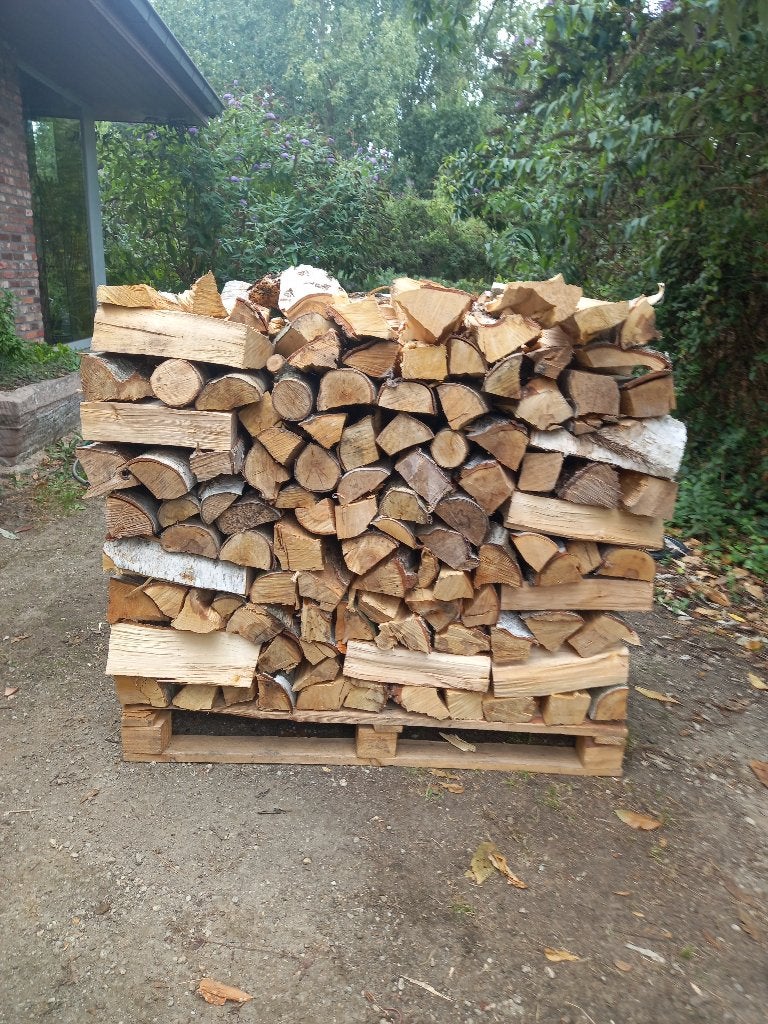 1 KUUB DROGE BERK, Tuin en Terras, Brandhout, Minder dan 3 m³, Ophalen, Berkenhout, Blokken