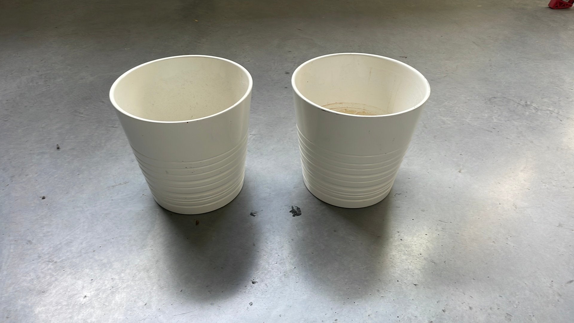 Bloempot wit Muskot Ikea, Tuin en Terras, Bloembakken en Plantenbakken, Ophalen
