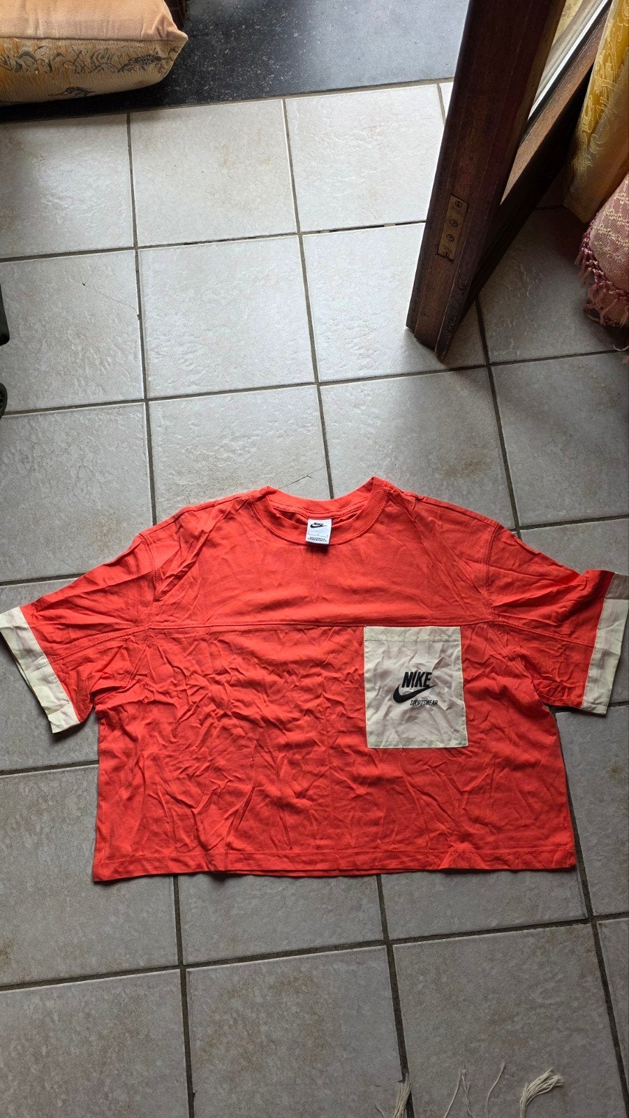 Nike T-shirt maat L Oranje in zeer goede staat, Maat 52/54 (L), Nike, Oranje, Ophalen of Verzenden
