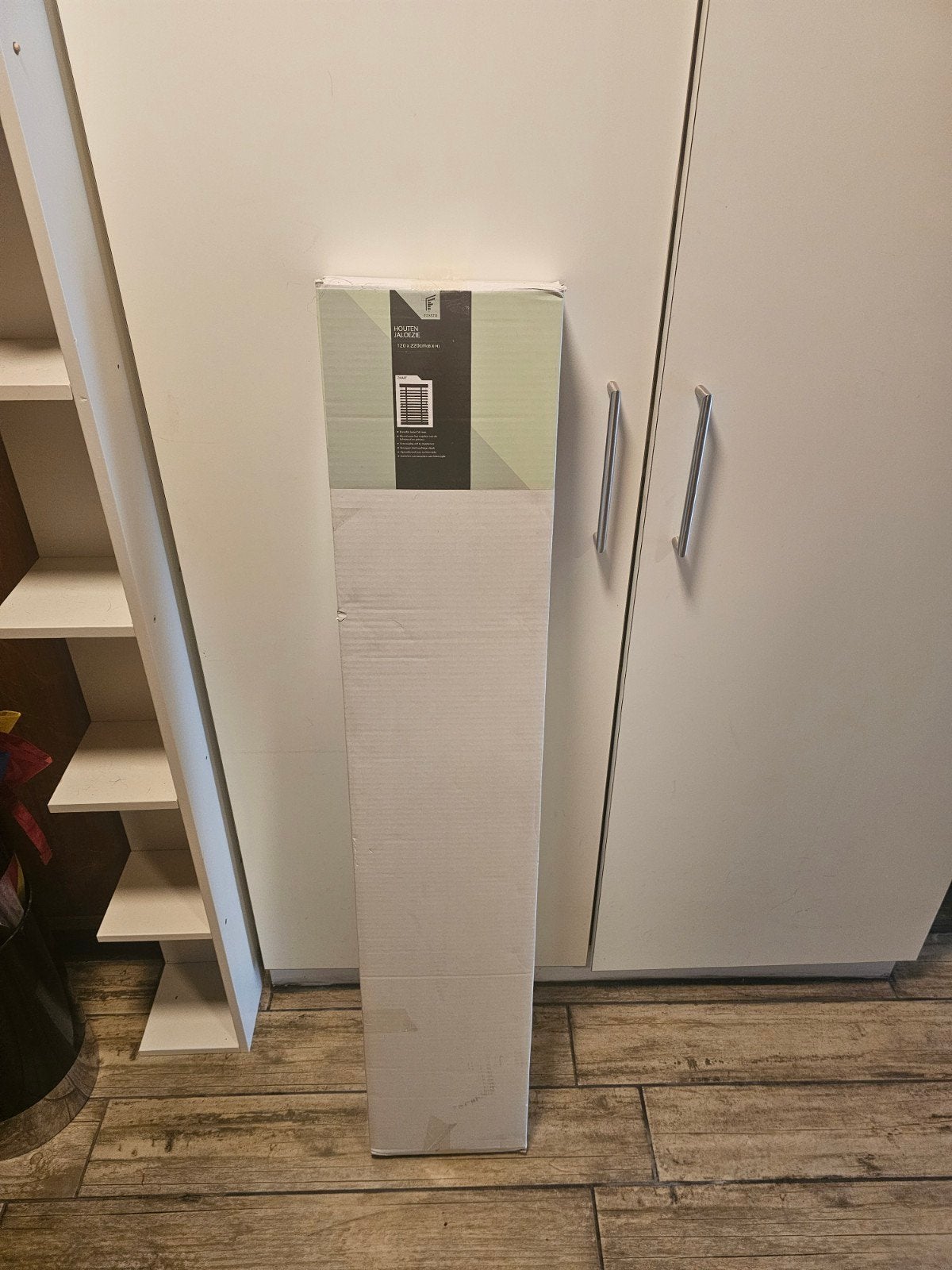 zwart houten jaloezie 120 cm op 220 cm, Huis en Inrichting, Ophalen, Jaloezie, Zwart, Hout