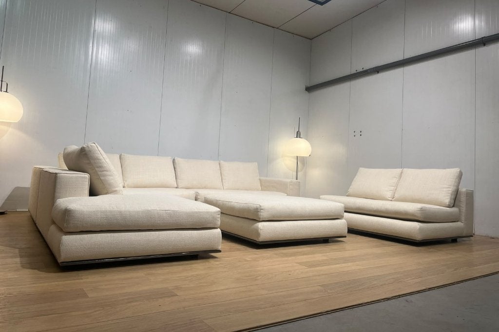 Minotti Hamilton 5-delige Set – Nieuw Gestoffeerd NP 37.500, Huis en Inrichting, Hoekbank, Ophalen of Verzenden, Vierpersoons of meer