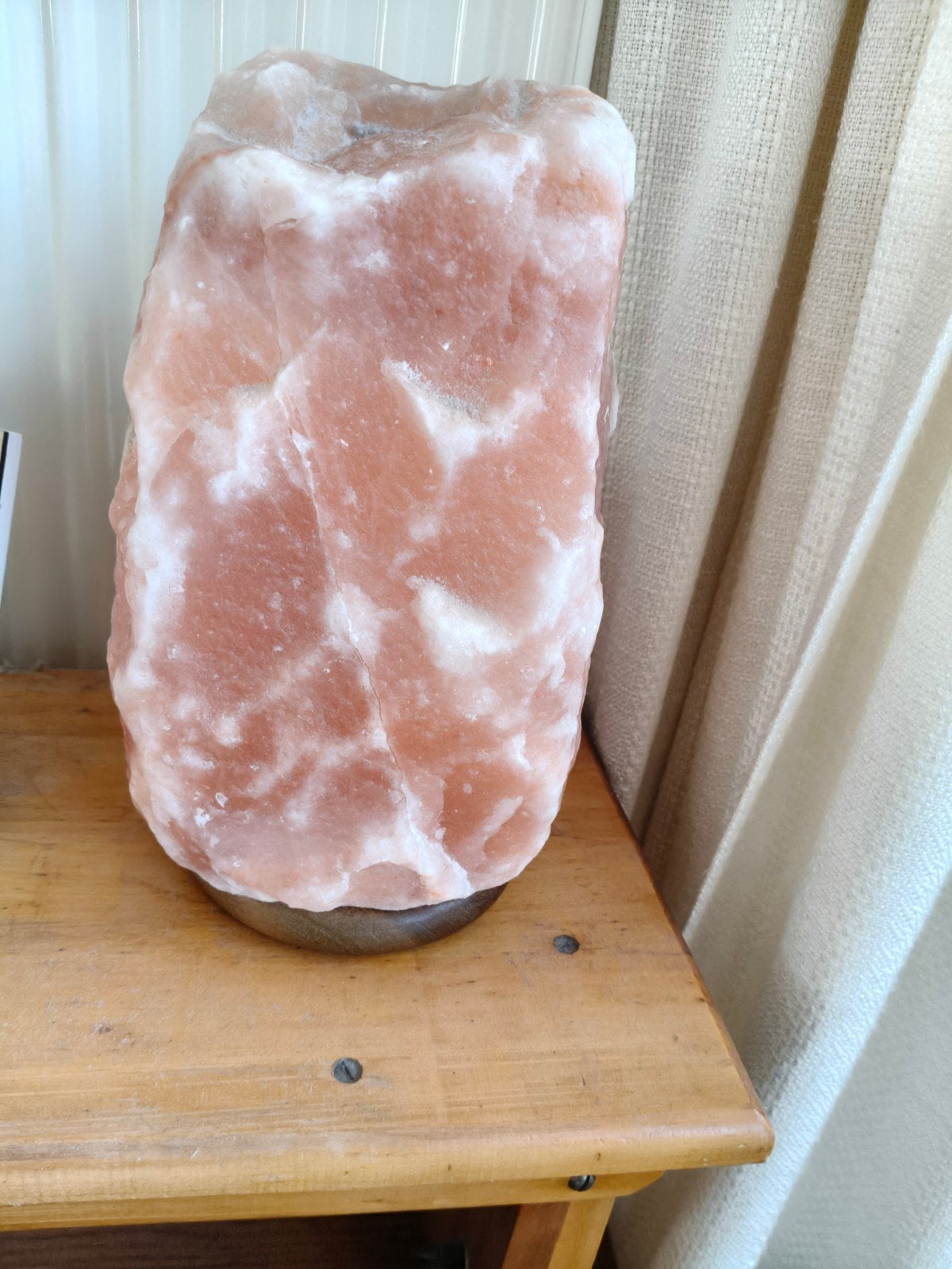 Zoutlamp 9 kg /30cm hoog op 16 cm B zonder stekker, Maison & Meubles, Matériau naturel, 30 cm, Comme neuf, Enlèvement