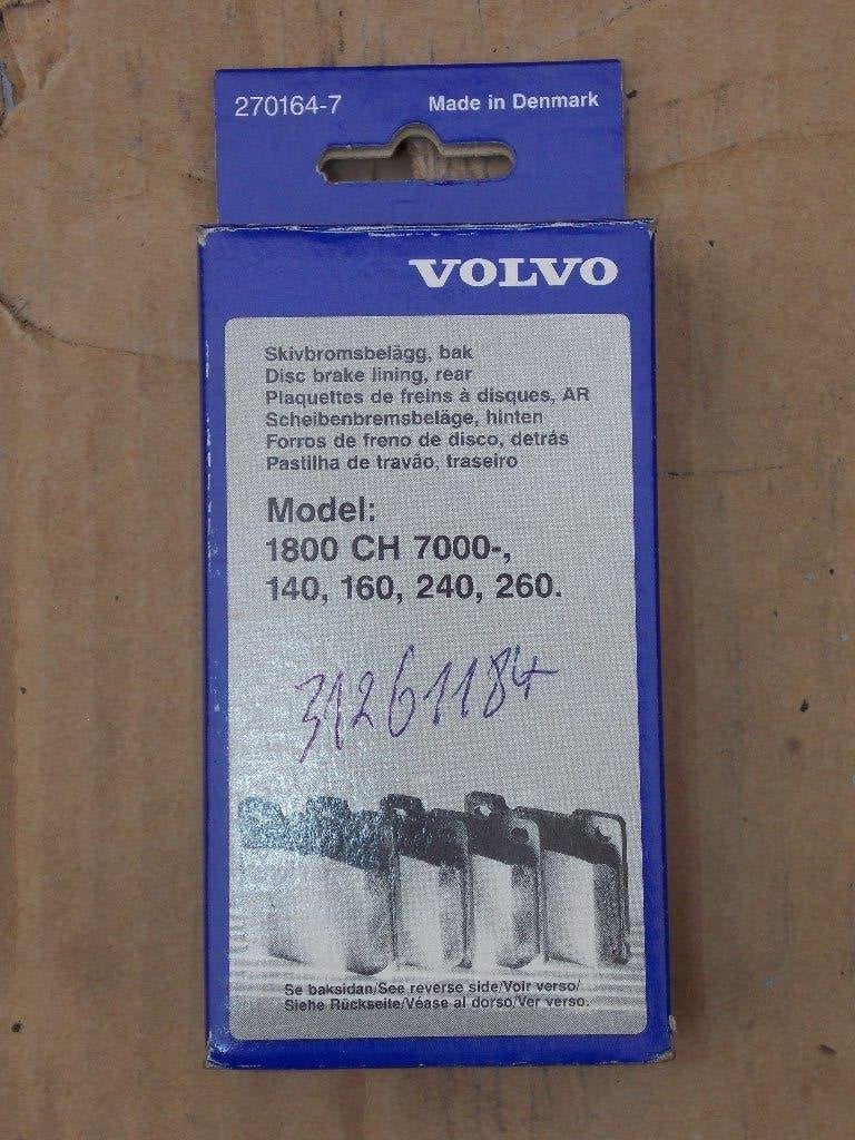 Volvo–Originele Remblok-Achter  Modeltype 240-245 +varianten, Ophalen, Volvo