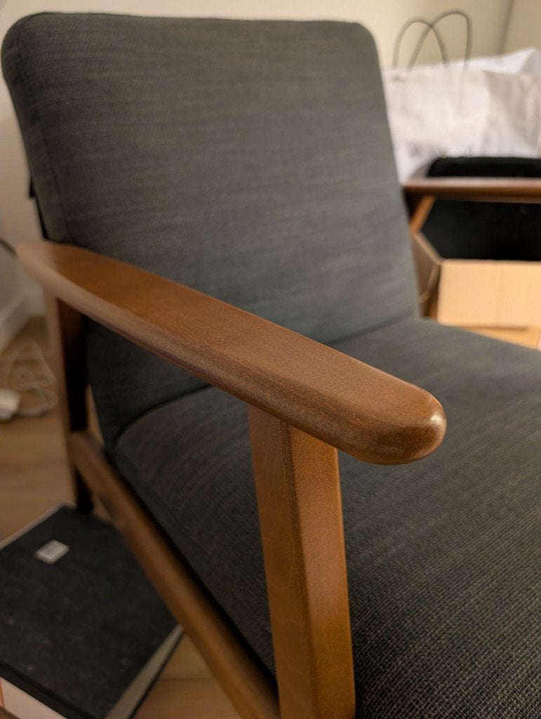 IKEA EKENASET fauteuil, Maison & Meubles, Fauteuils, Enlèvement, Comme neuf, Tissus