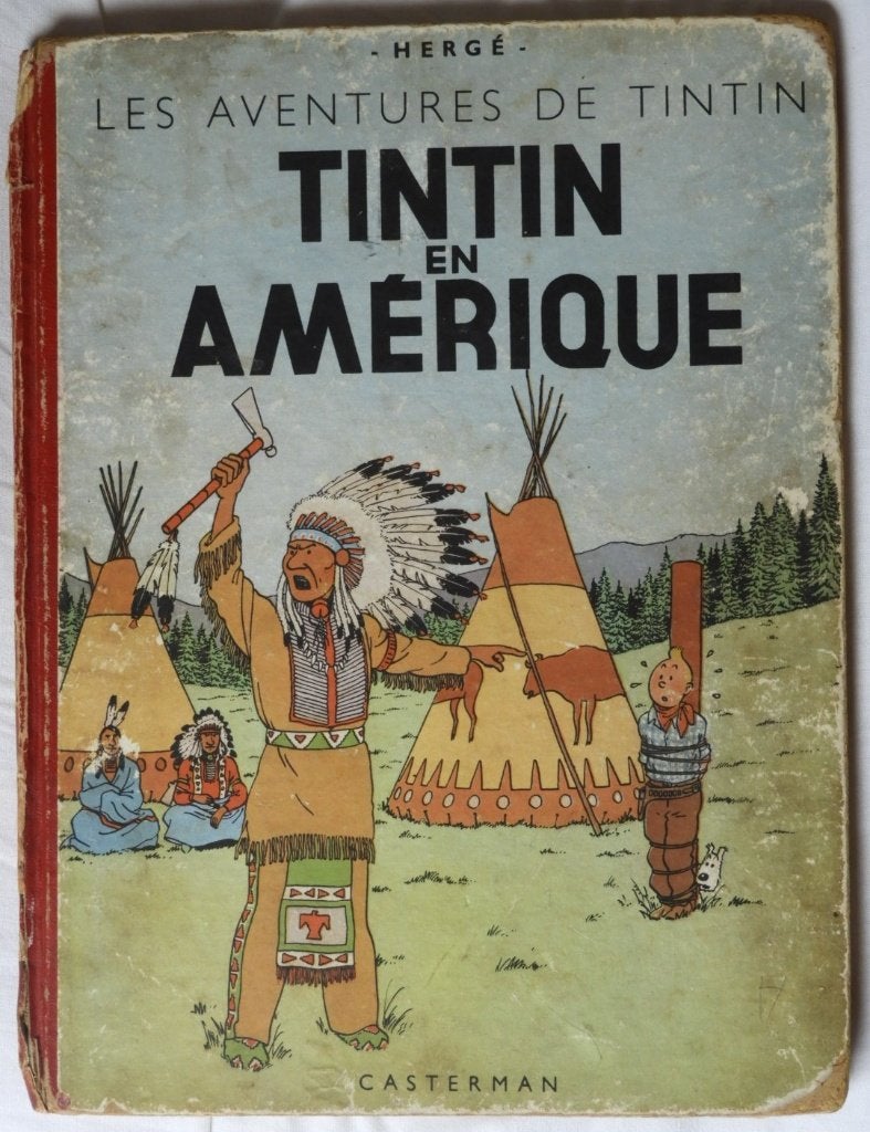 Tintin en Amérique, Une BD, Enlèvement ou Envoi, Utilisé, Hergé.