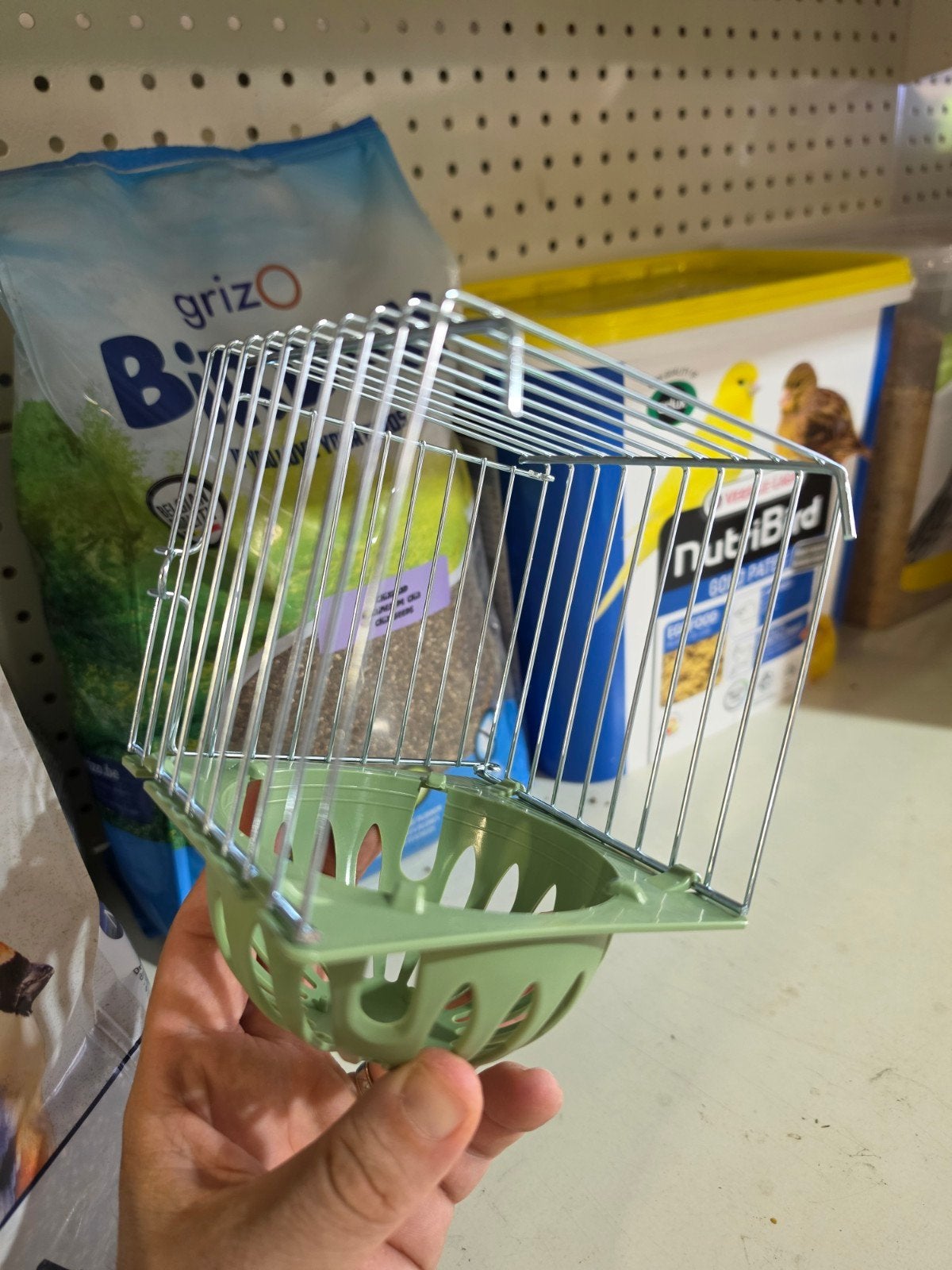 Buitennest Kunststof mand "GROEN" STA, Dieren en Toebehoren, Vogels | Toebehoren, Ophalen, Nieuw, Kooi-accessoires