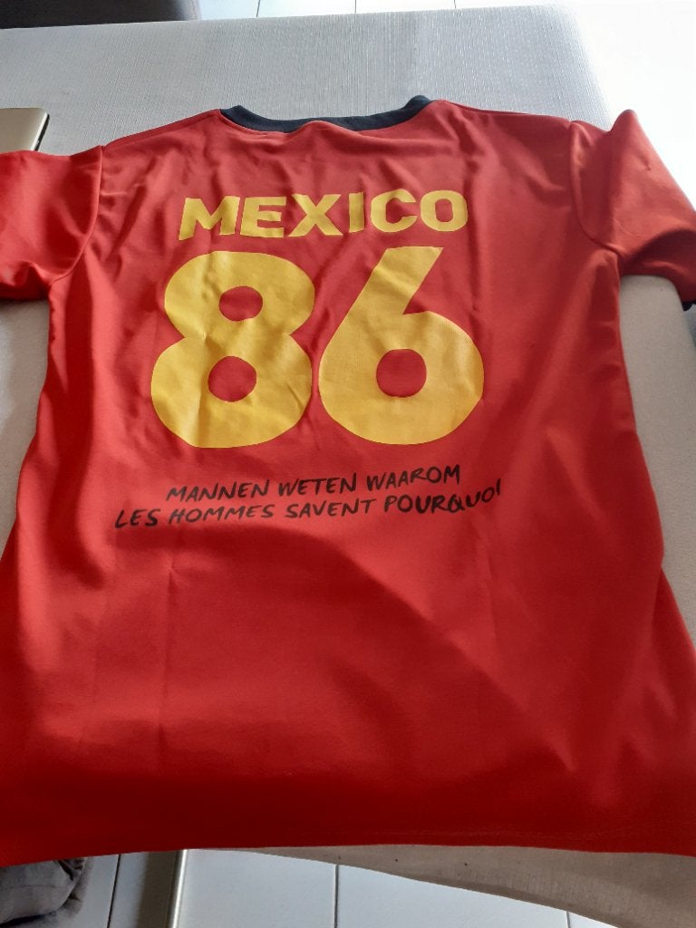 Chemise Red Devils MEXICO 1986 originale, Taille XL, Enlèvement, Comme neuf, Maillot
