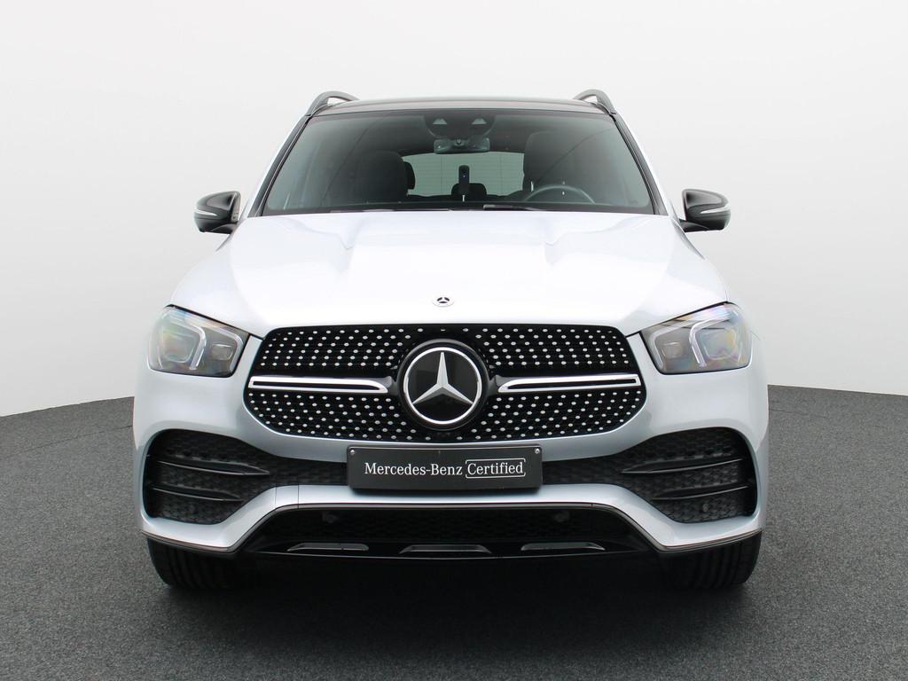 Mercedes-Benz GLE 350 de AMG Line + PANO DAK + TREKHAAK 3.5T, Auto's, Mercedes-Benz, Stof, Zwart, 4 cilinders, GLE