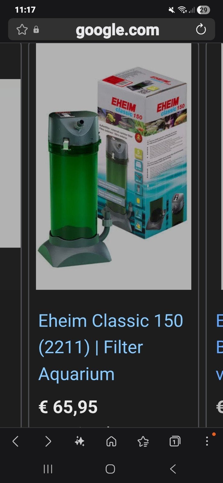 eheim classic 150 buiten filter, Dieren en Toebehoren, Ophalen, Filter, Eheim