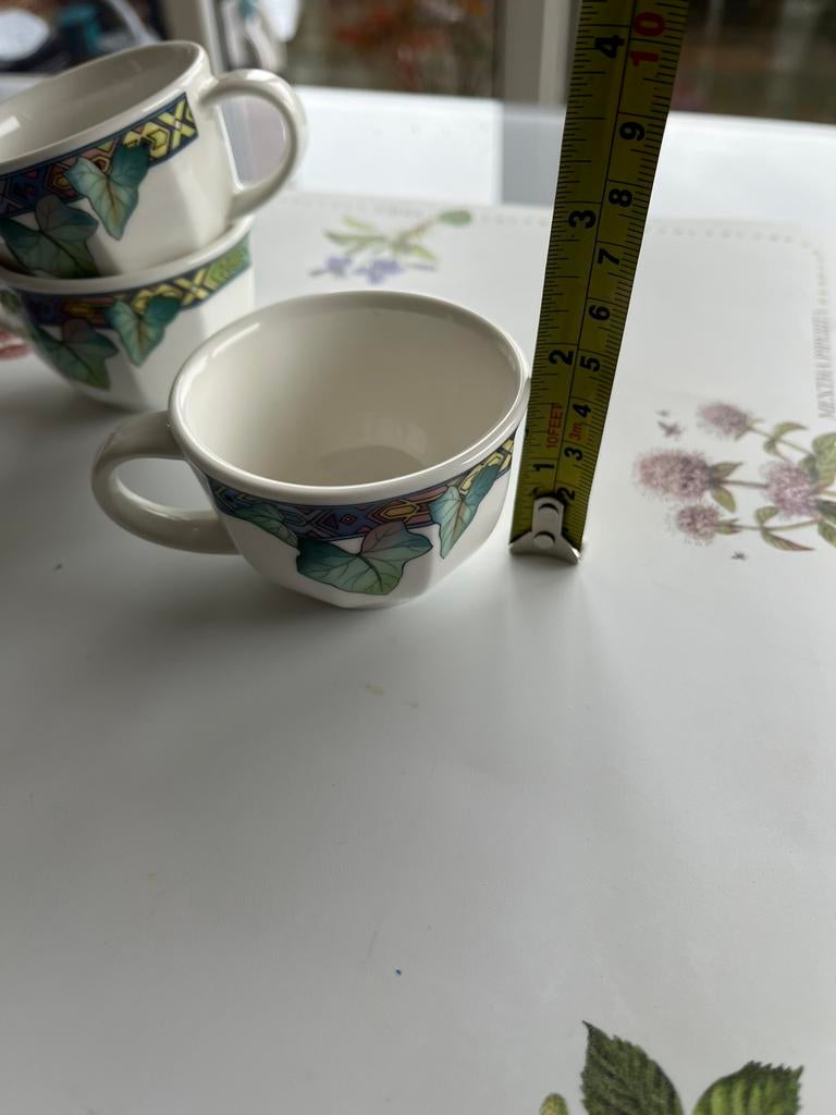 Drie kopjes Villeroy Boch espresso., Enlèvement ou Envoi