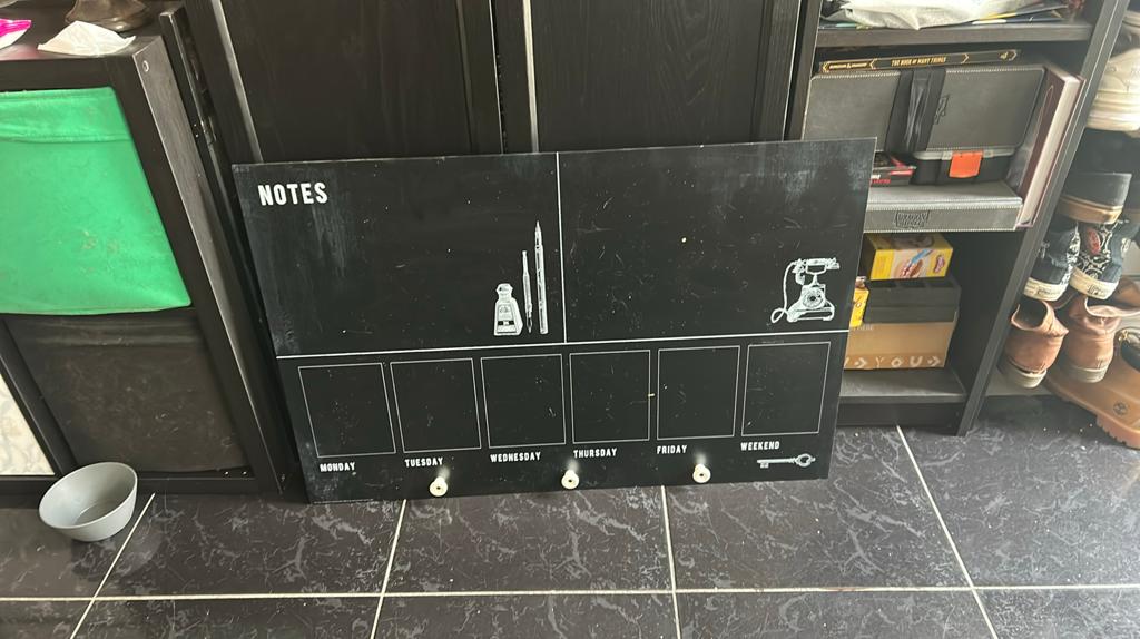 Memo bord Ikea, Huis en Inrichting, Woonaccessoires | Memoborden, Ophalen, Gebruikt, Krijtbord