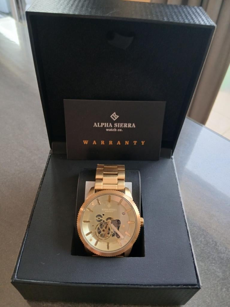 Alpha Sierra heartbeat uurwerk, Handtassen en Accessoires, Horloges | Heren, Ophalen of Verzenden, Staal, Staal
