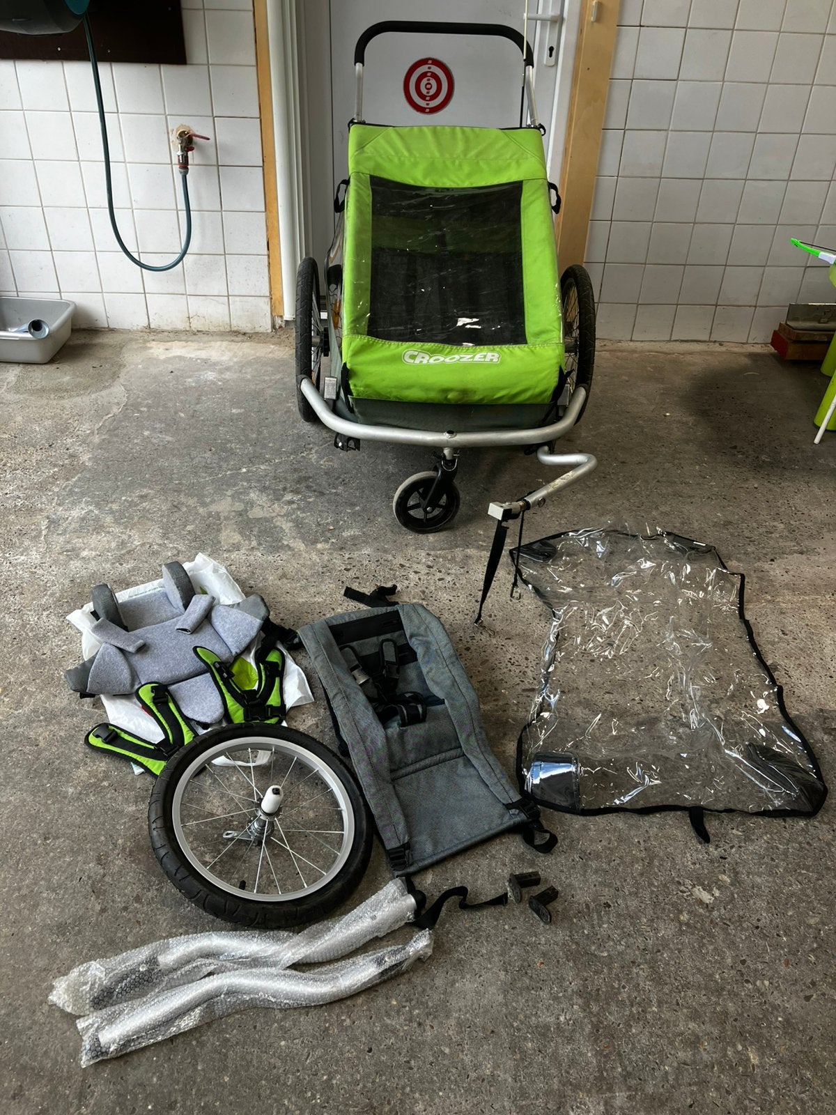Fietskar Croozer kid for 2, Fietsen en Brommers, Ophalen, Gebruikt