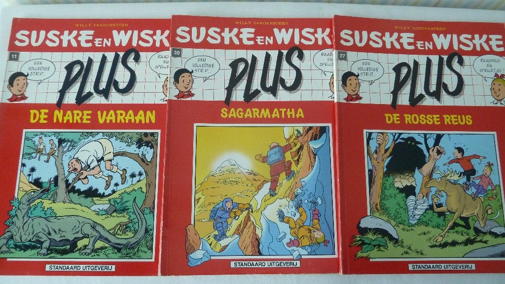 3 strips uit de reeks Suske en Wiske Plus, Boeken, Meerdere stripboeken, Ophalen, Gelezen, Willy Vandersteen