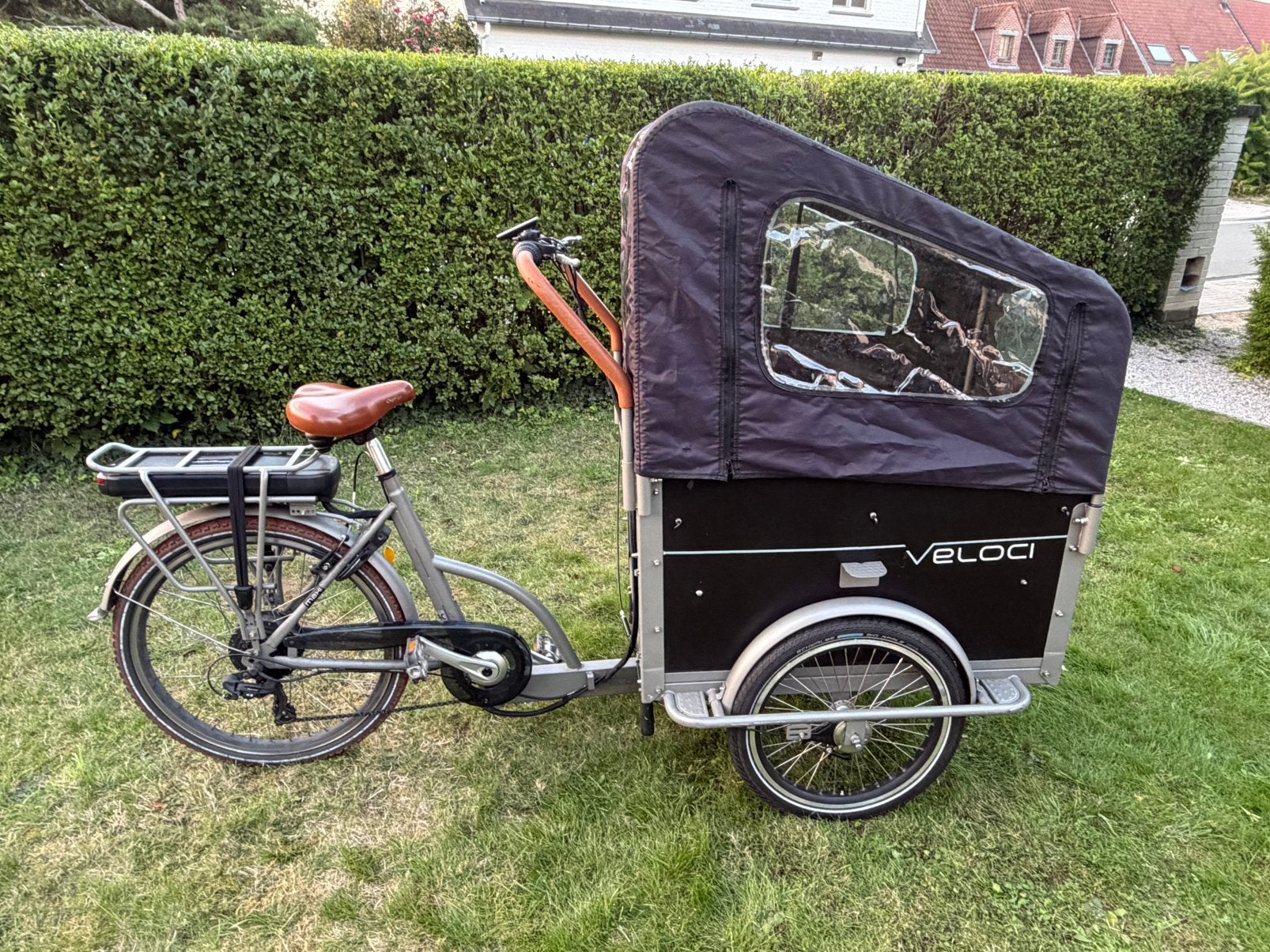 Elektrische Bakfiets veloci vélo cargo électrique, Autres marques, Frein à tambour, Enlèvement, Utilisé
