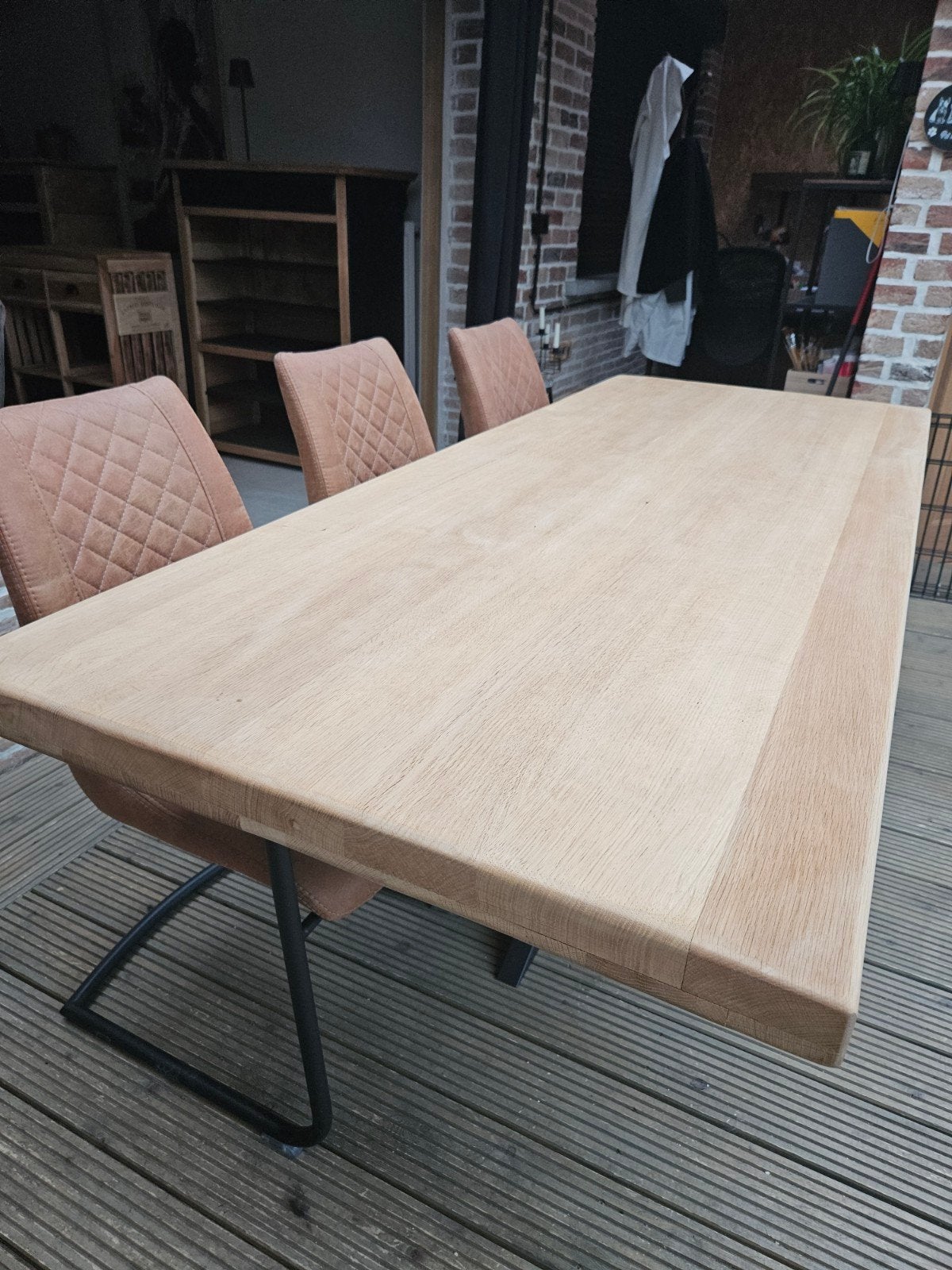 Table à manger en chêne massif, Enlèvement, Chêne