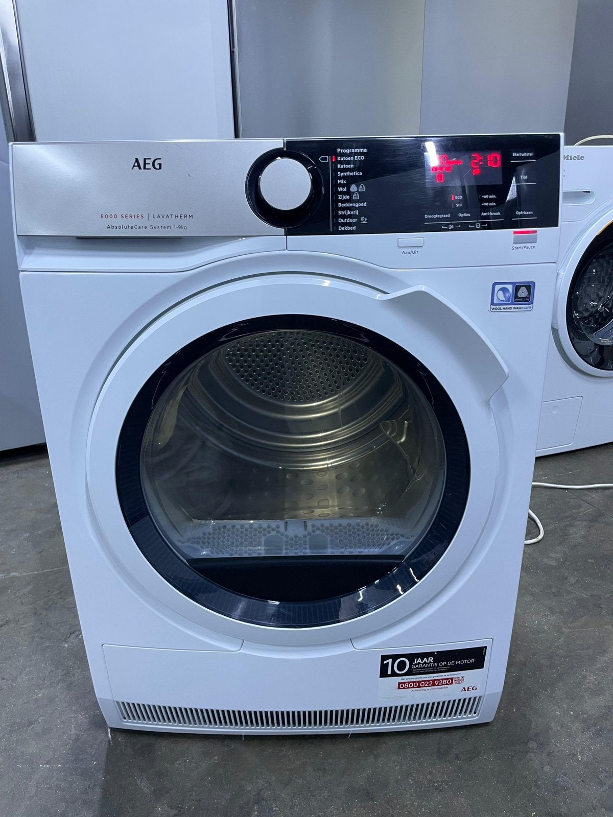 Droogkast Aeg A+++ 9 kg met GARANTIE, Elektronische apparatuur, Ophalen of Verzenden, Zo goed als nieuw