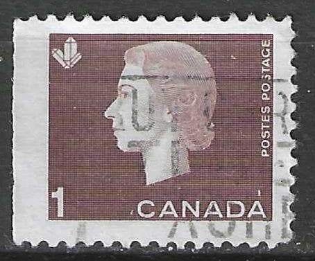 Canada 1962-1963 - Yvert 328 L - Reine Elisabeth II (ST), Envoi, Affranchi