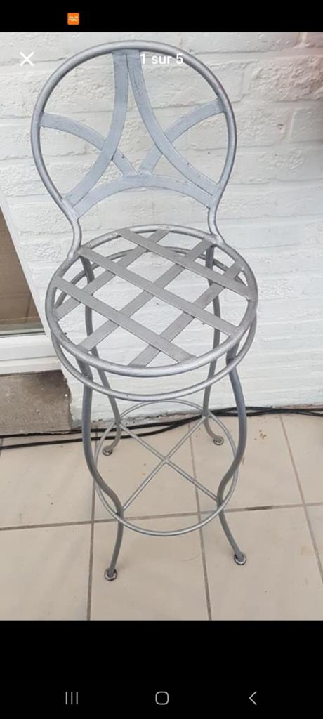 2 tabourets en fer forgé, Jardin & Terrasse, Enlèvement