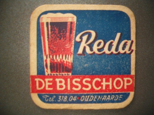 Bierviltje De Bisschop Leupegem 8 : 94x94 mm : grote hoeken, Verzamelen, Ophalen of Verzenden, Gebruikt, Viltje(s)