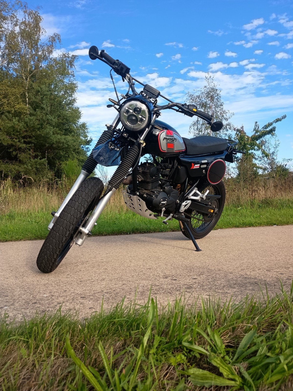 Stoere Mash X-ride 50cc (2022) – Slechts 4.961 km!, Fietsen en Brommers, Ophalen, Gebruikt, Klasse B (45 km/u), Mash