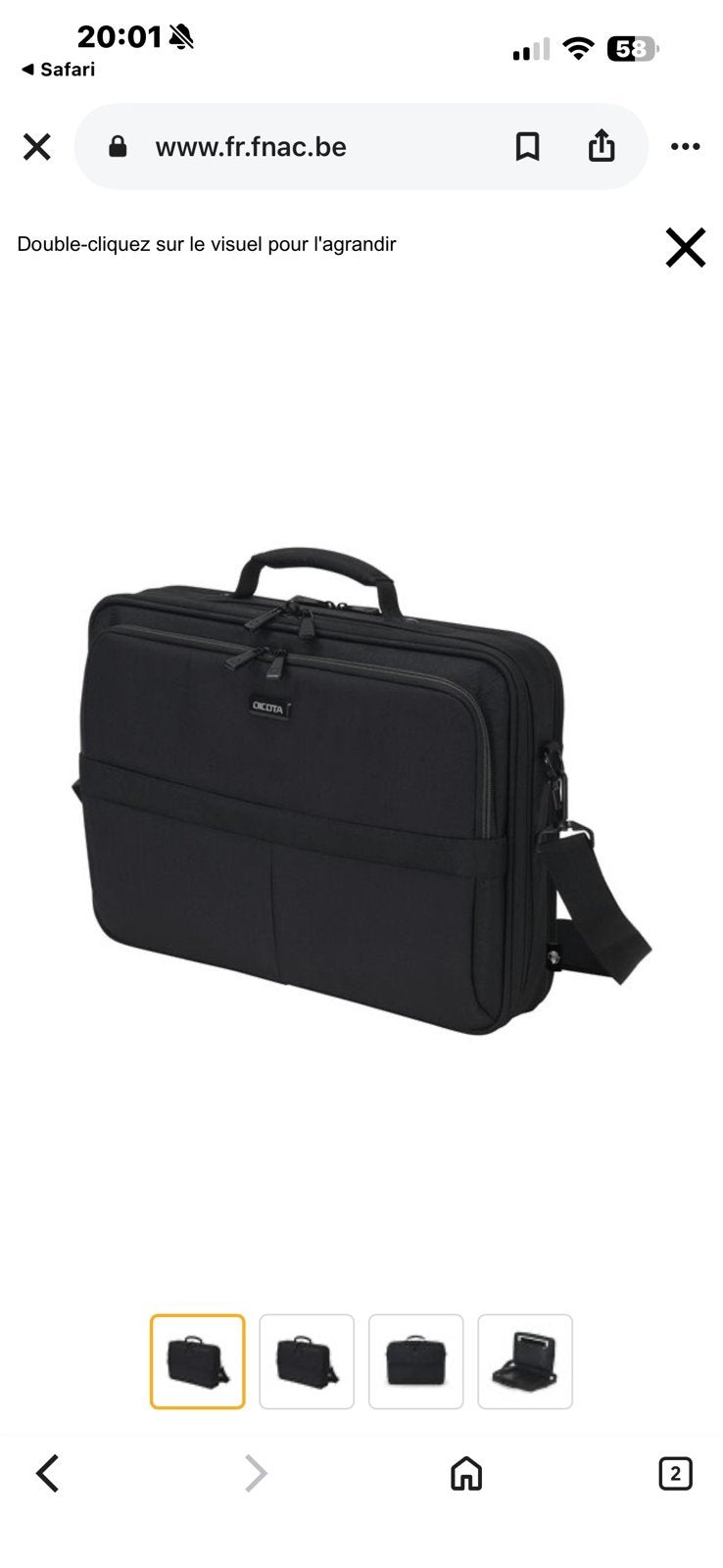 Sacoche pc neuve, Neuf, Housse pour ordinateur portable, Enlèvement ou Envoi, Noir