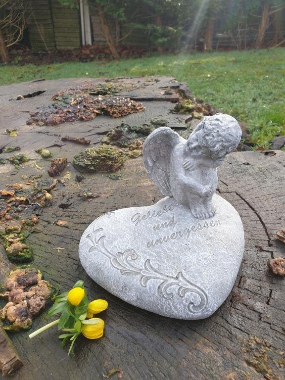 grafbeeld , engel op hart, Ophalen of Verzenden, Nieuw