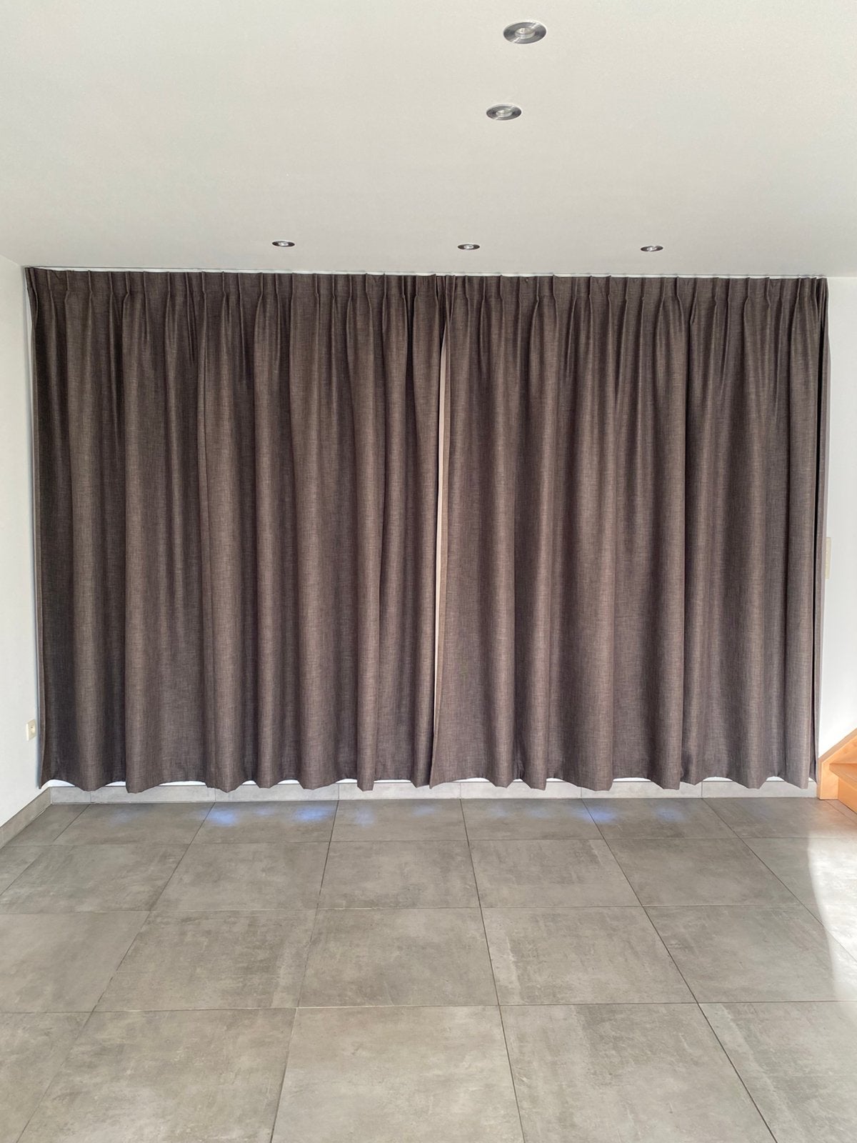 Verduisterende gordijnen 240L x 400B, donkerbruin, Ophalen, Gebruikt