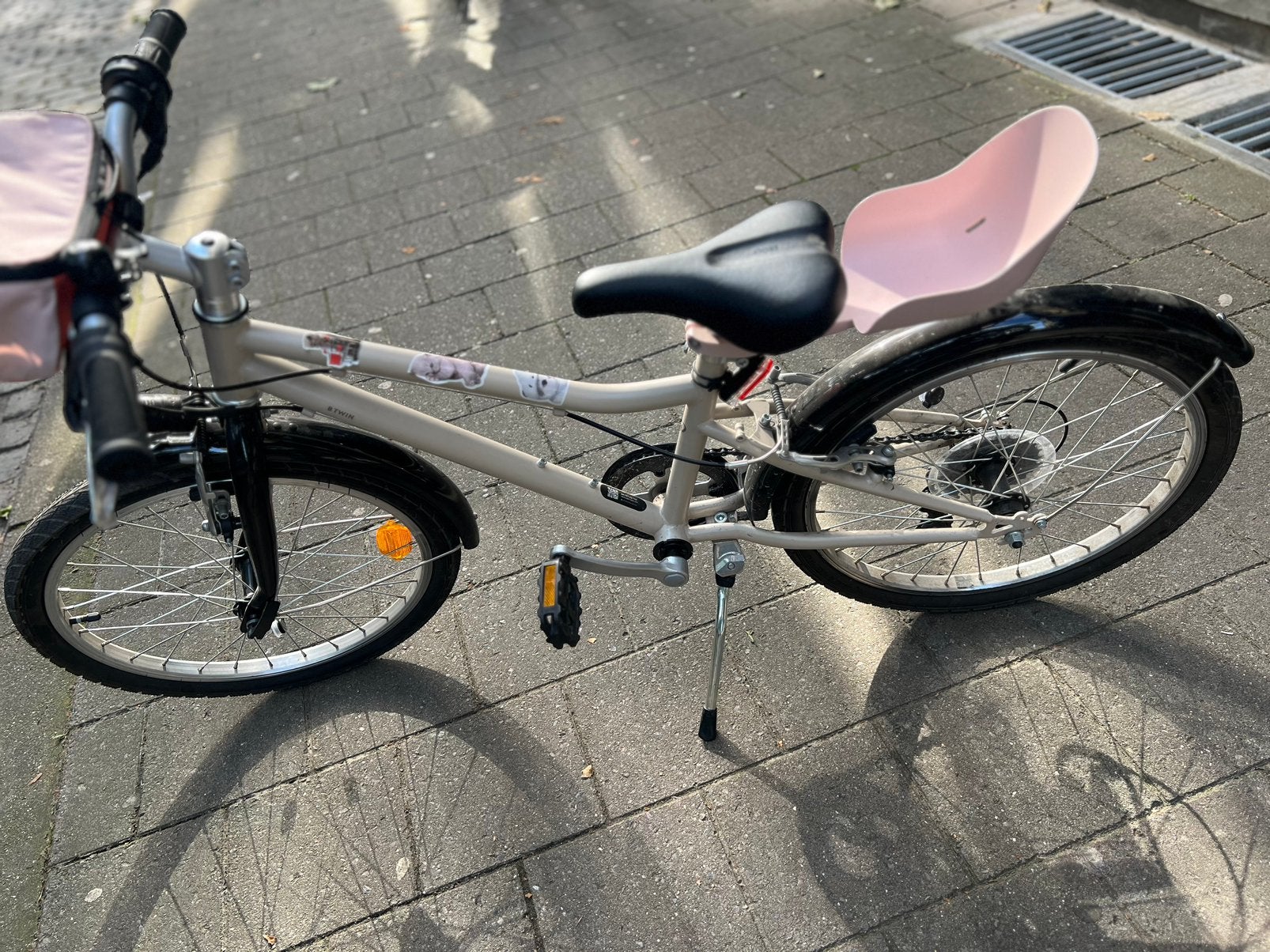 BTWIN Hybridefiets voor kinderen 6-9 jaar 500 20" beige, Ophalen, Zo goed als nieuw, Versnellingen