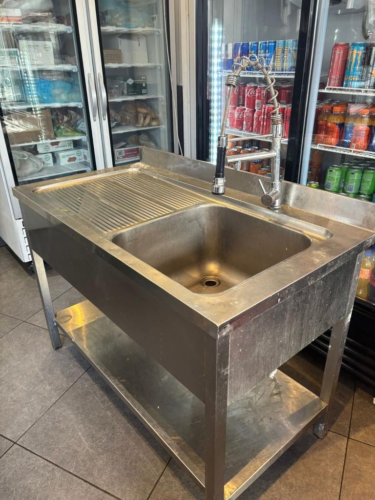 Spoedprijs RVS spoelbak met kraan te koop!, Ophalen