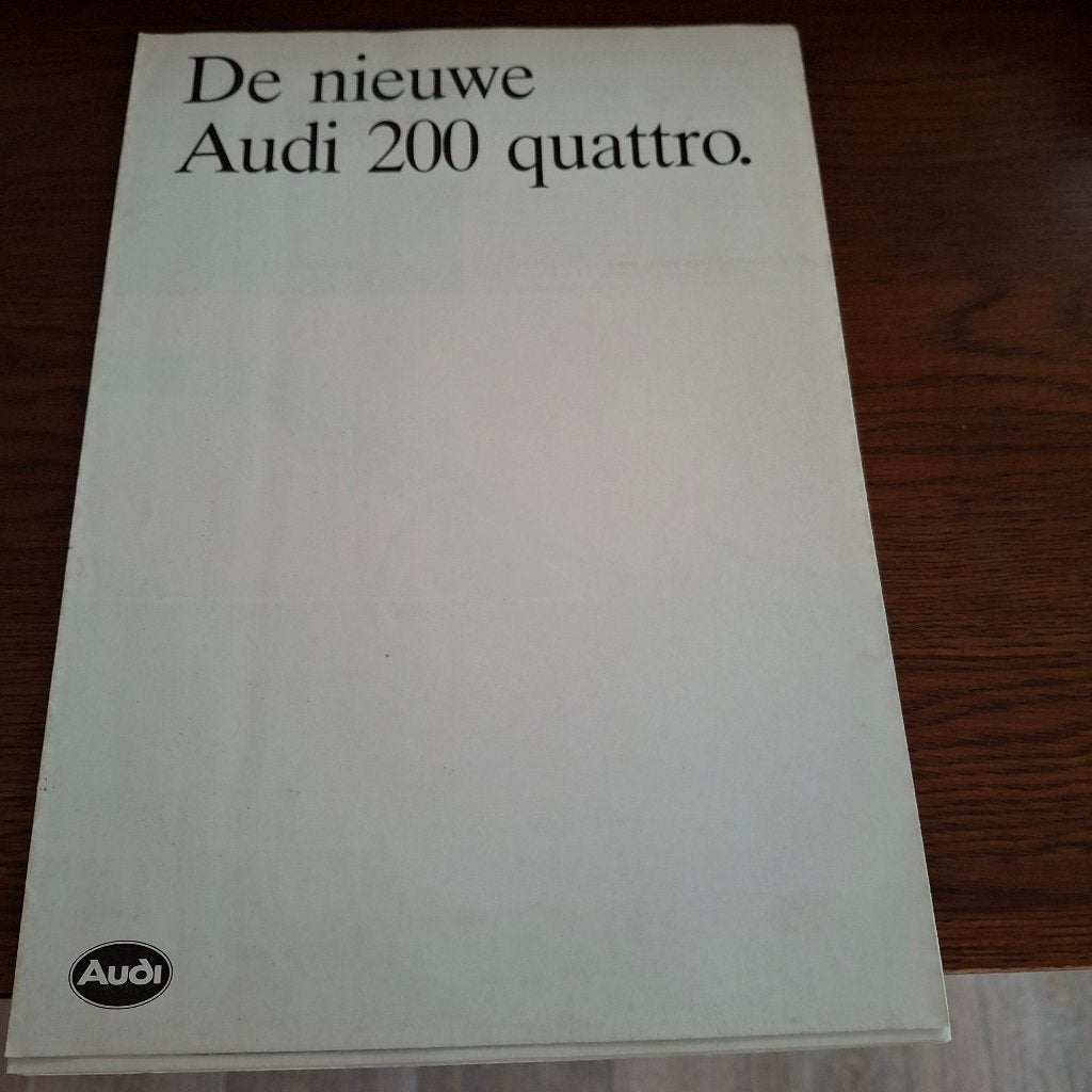 De nieuwe Audi 200 quattro., Ophalen of Verzenden, Nieuw, Audi