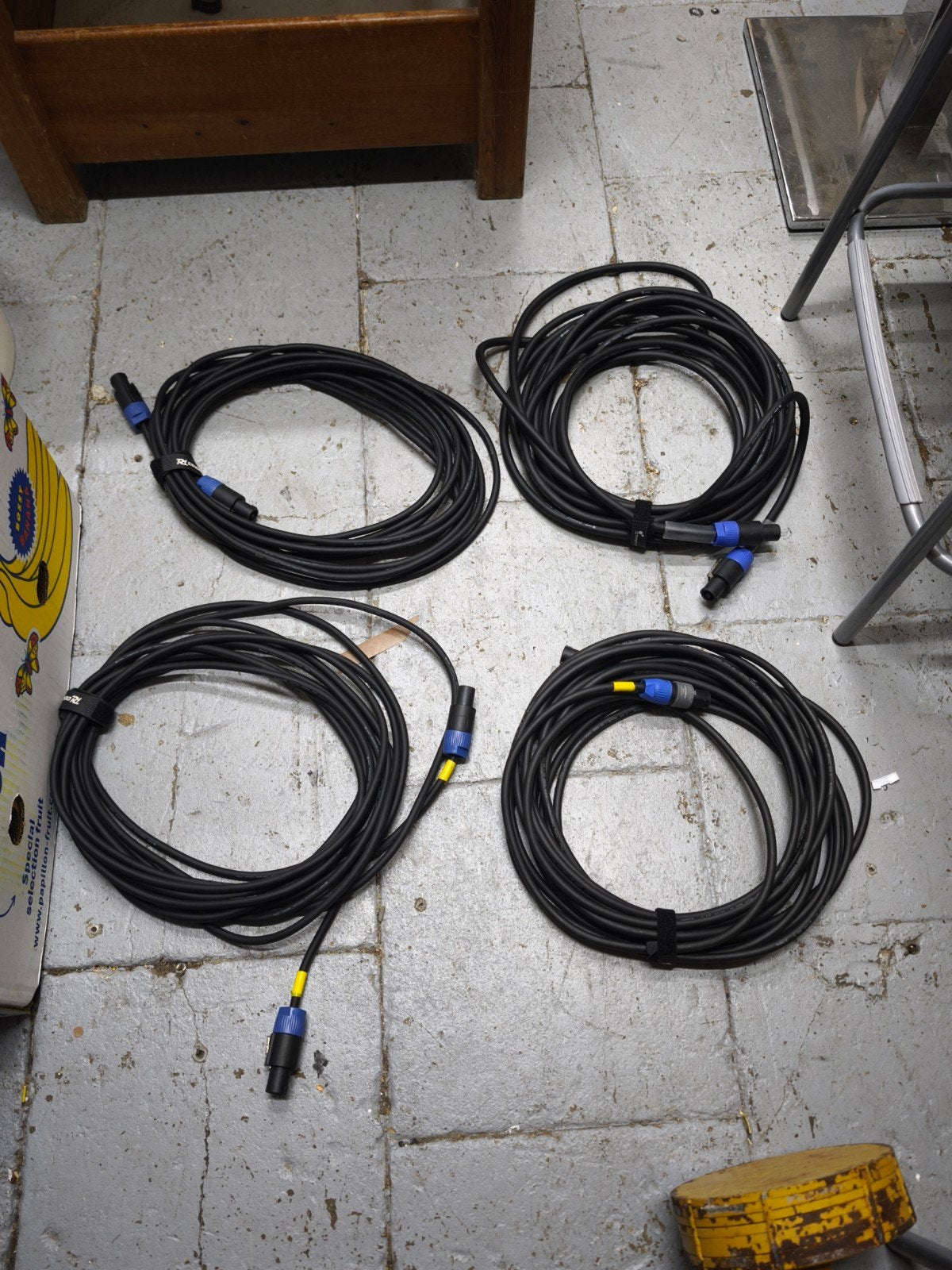 4 x câble haut-parleur 2x1,5 - pièce de 10 à 15 mètres, Enlèvement ou Envoi