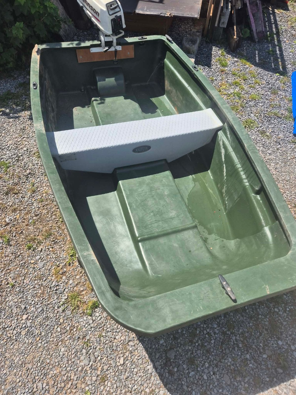 Vend ‍️ Pack Barque de Pêche + Moteur Johnson 3.5 CV, Watersport en Boten, Ophalen