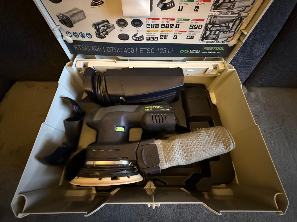PONCEUSE FESTOOL ETSC 125, Enlèvement, Comme neuf, 600 à 1200 watts, Ponceuse circulaire