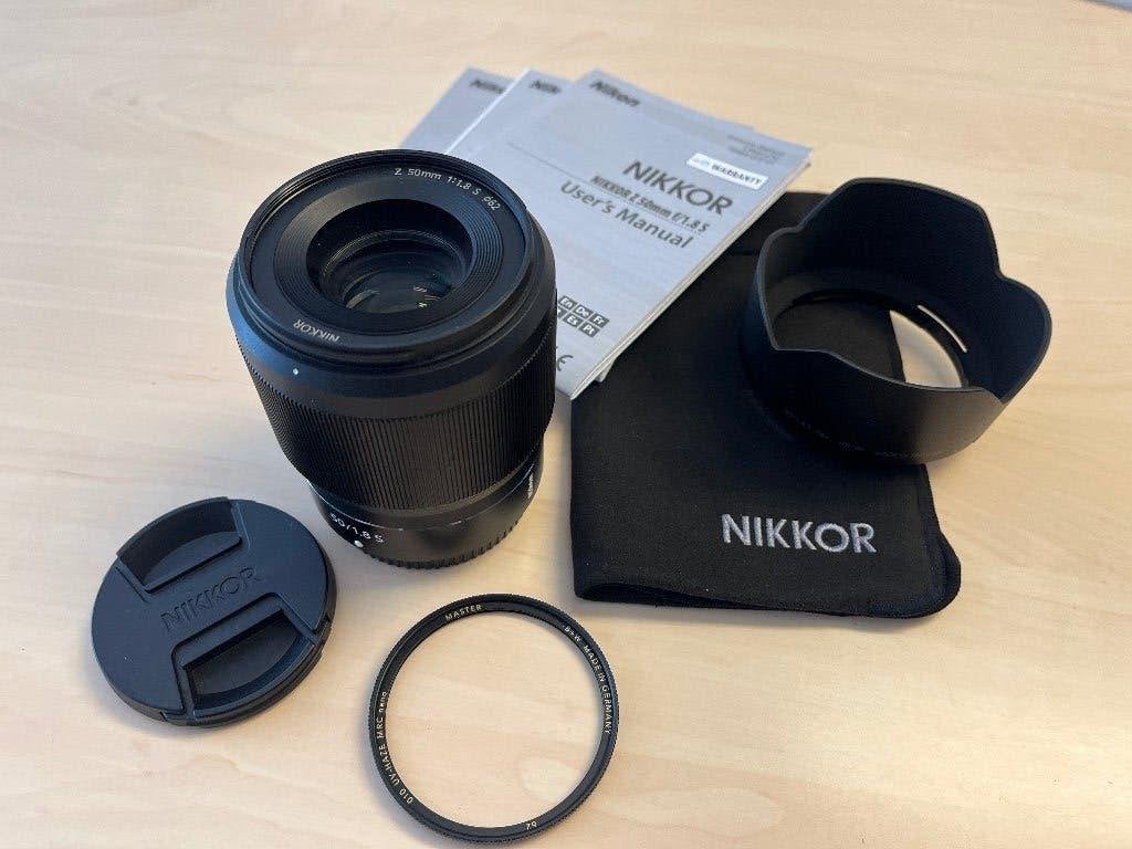 Nikon Z 50 mm f/1.8 S  (avec filtre UV B+W gratuit), TV, Hi-fi & Vidéo, Monture Nikon Z, Lentille standard, Nikon, Comme neuf