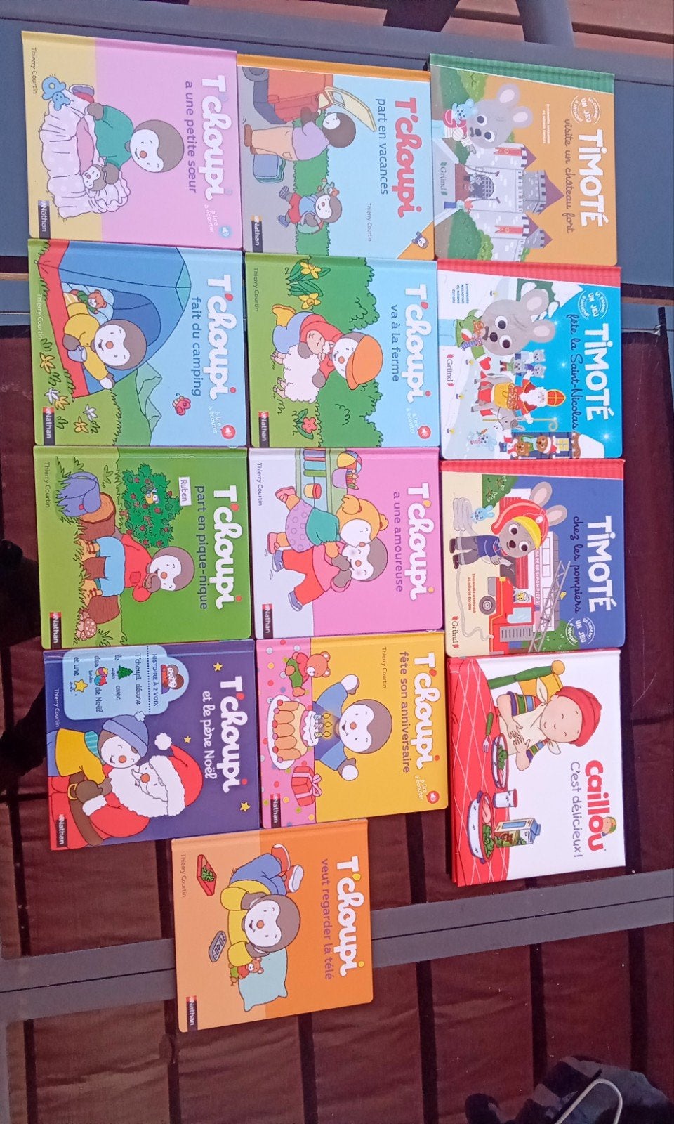 Livres enfants T'choupi, Timoté, caillou, Enlèvement