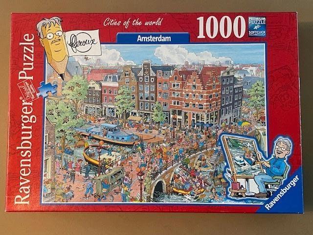 Puzzel : Ravensburger AMSTERDAM  ( 1000 stukjes ), Ophalen of Verzenden