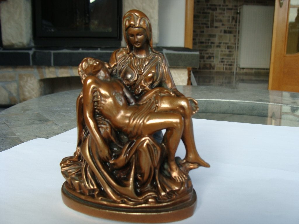 Ancienne statue Sainte, Le Christ et sa Sainte Mère, Antiquités & Art, Enlèvement ou Envoi