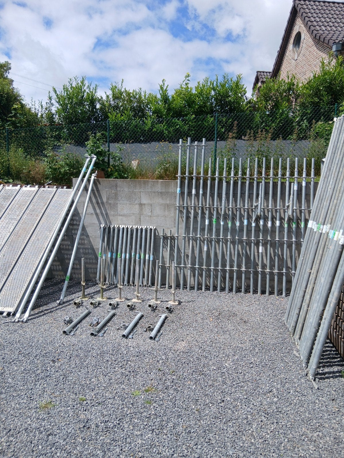 Échafaudage LAYHER multidirectionnels à rosaces galvanisé., Bricolage & Construction, Enlèvement